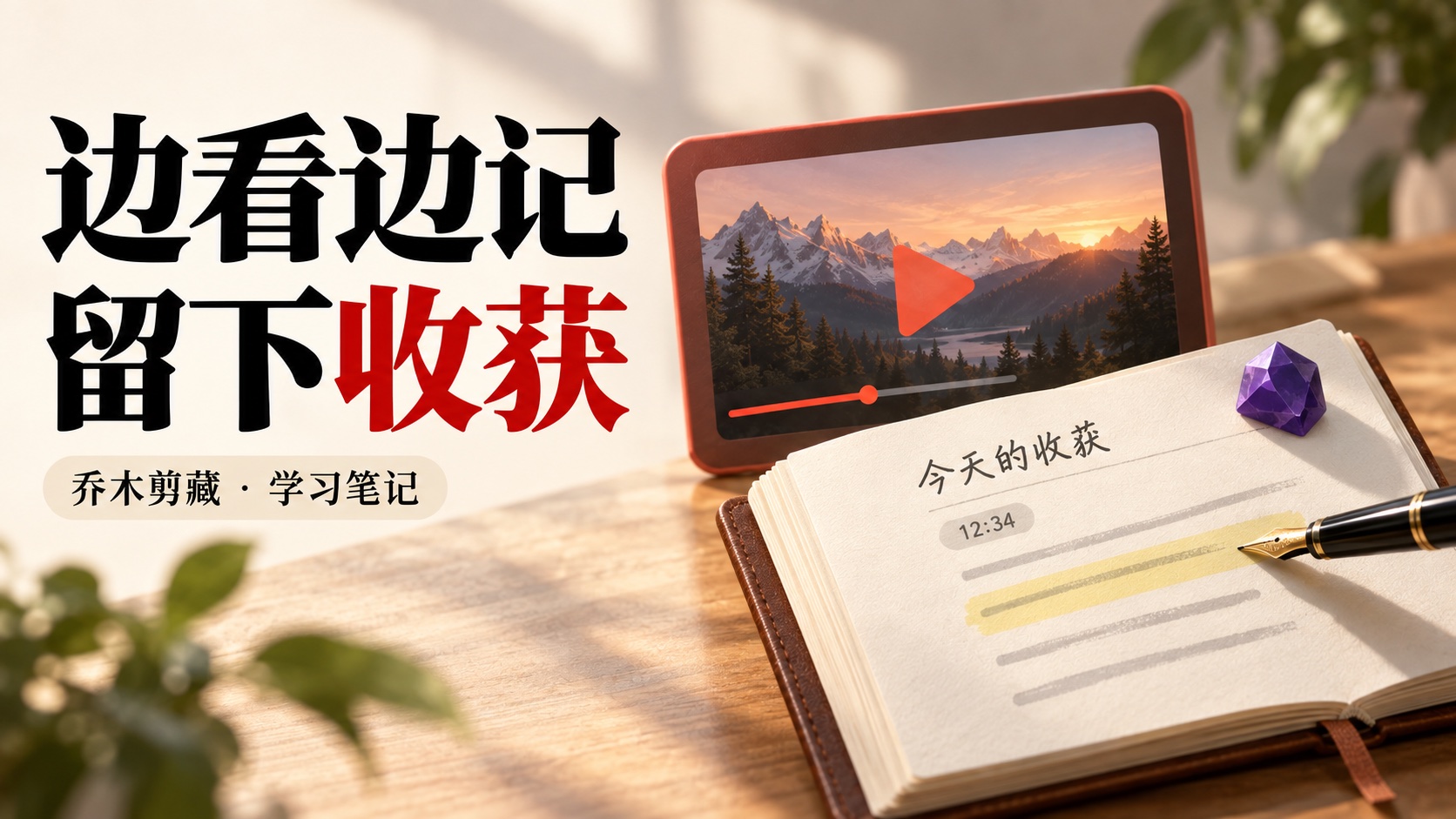学习笔记：边看边记